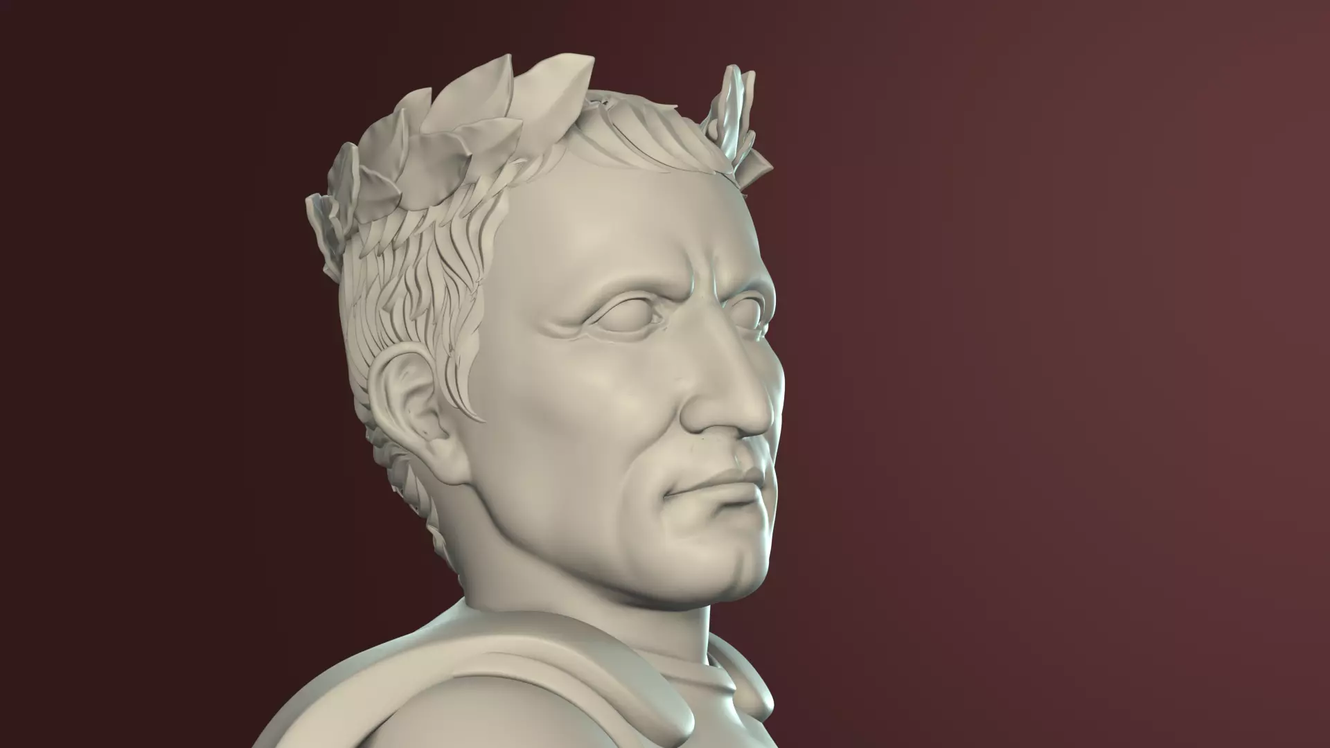Gaius Julius Caesar Stylized Printable Figurine 3D print model_15