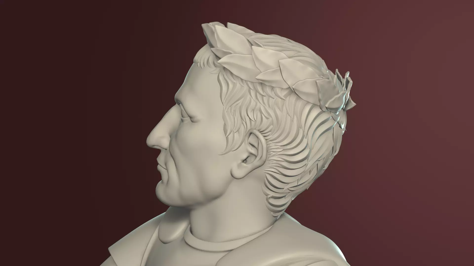 Gaius Julius Caesar Stylized Printable Figurine 3D print model_13