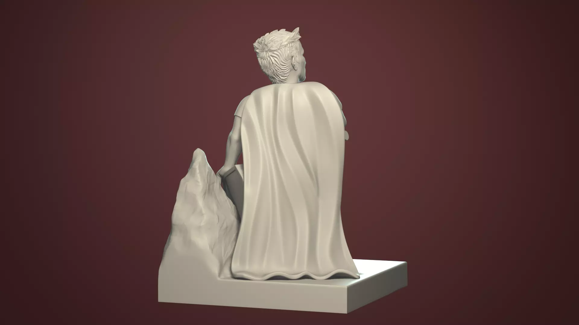 Gaius Julius Caesar Stylized Printable Figurine 3D print model_4