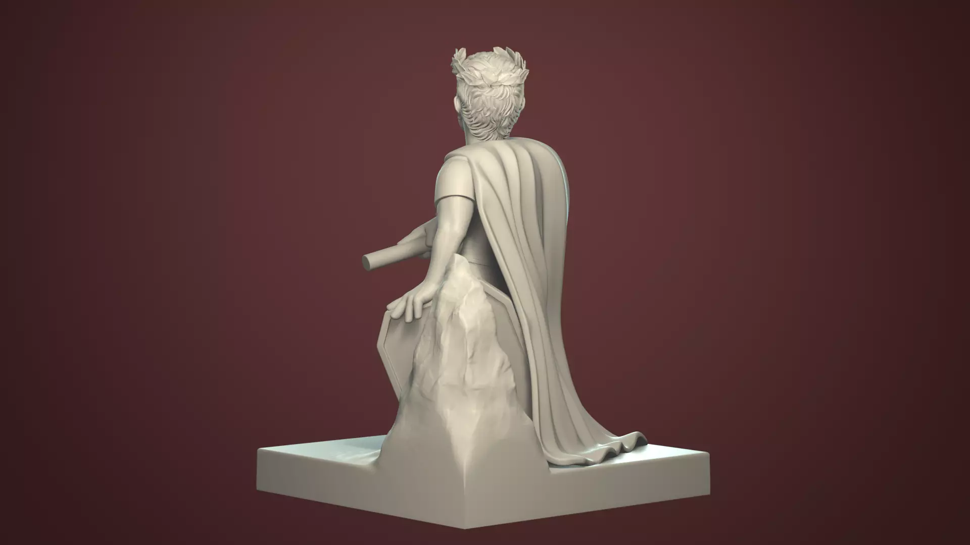 Gaius Julius Caesar Stylized Printable Figurine 3D print model_3