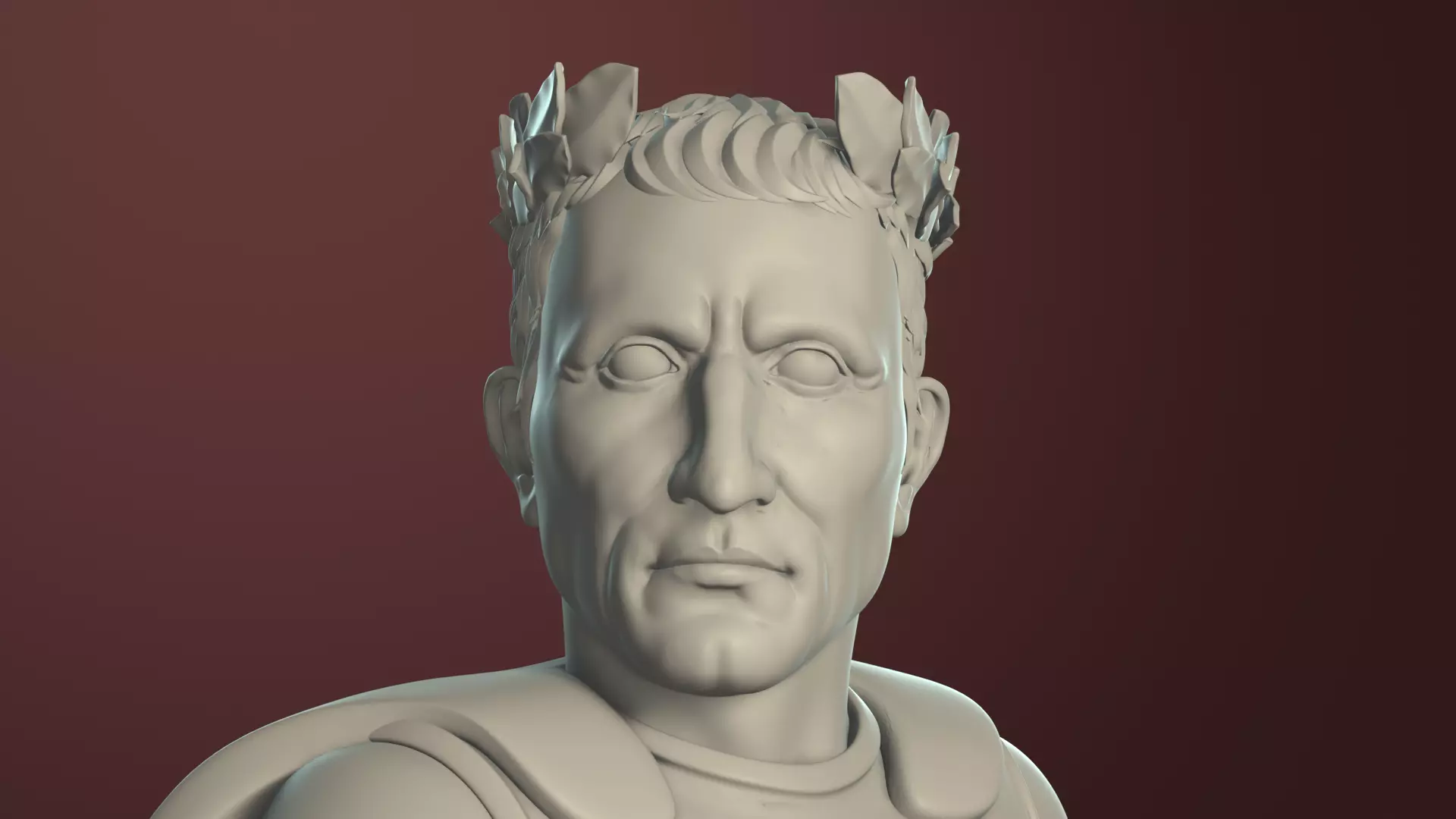 Gaius Julius Caesar Stylized Printable Figurine 3D print model_11