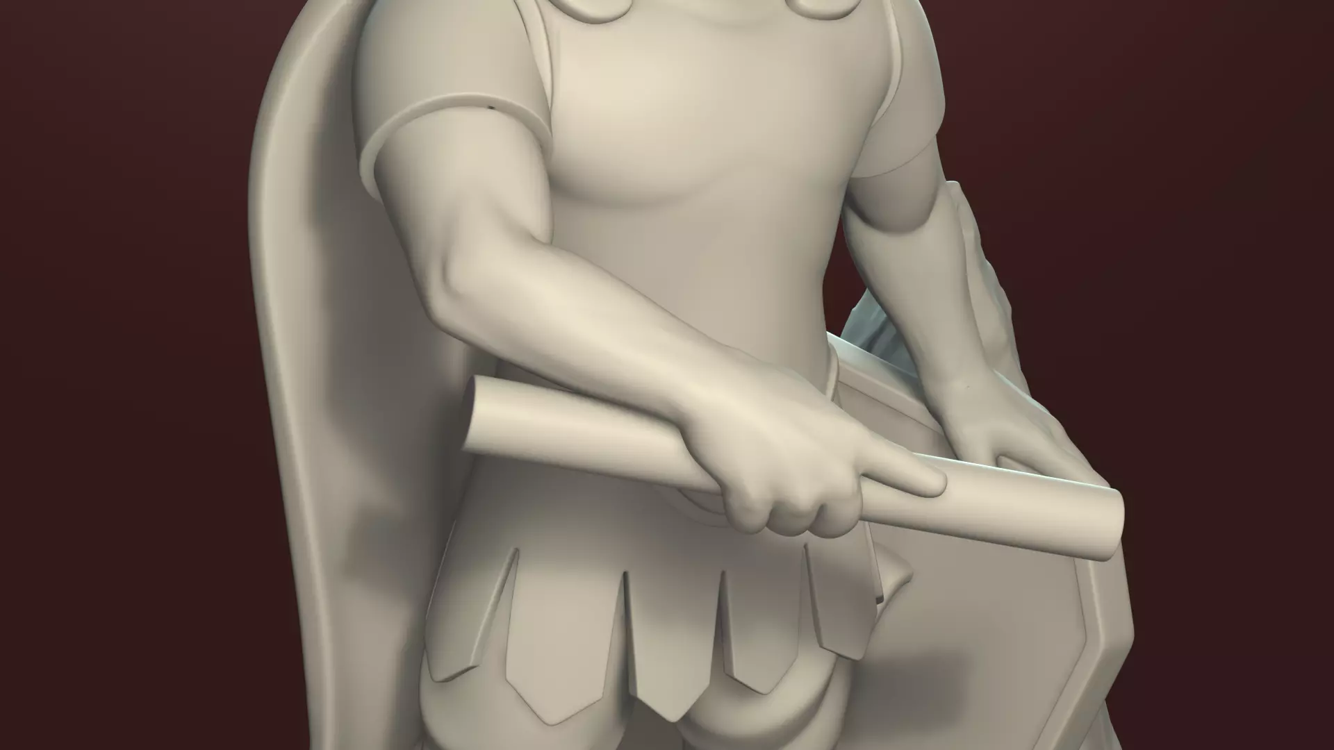 Gaius Julius Caesar Stylized Printable Figurine 3D print model_7