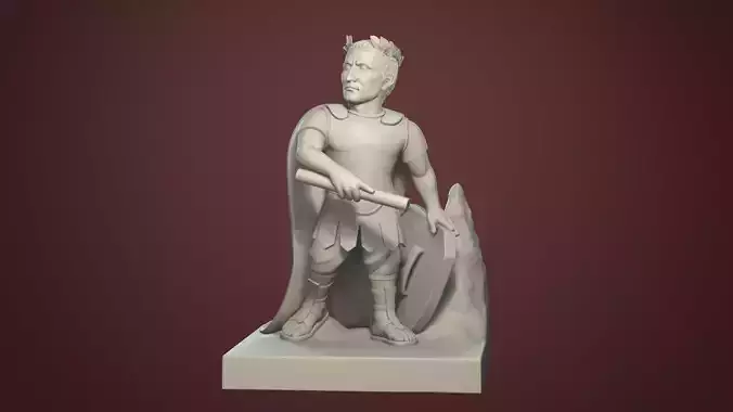 Gaius Julius Caesar Stylized Printable Figurine