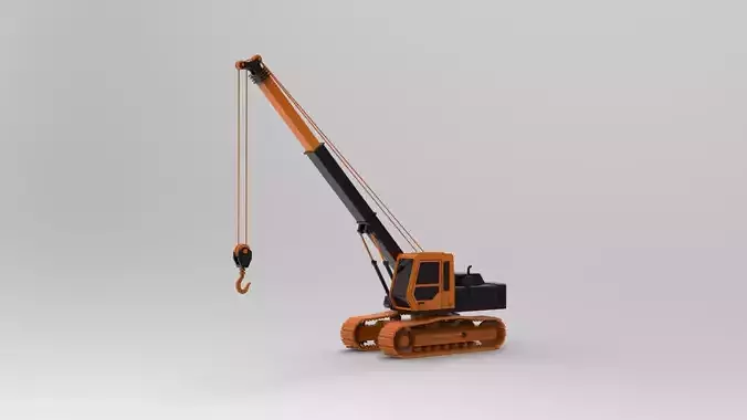 Crawler Cranes - Liebherr 3D model