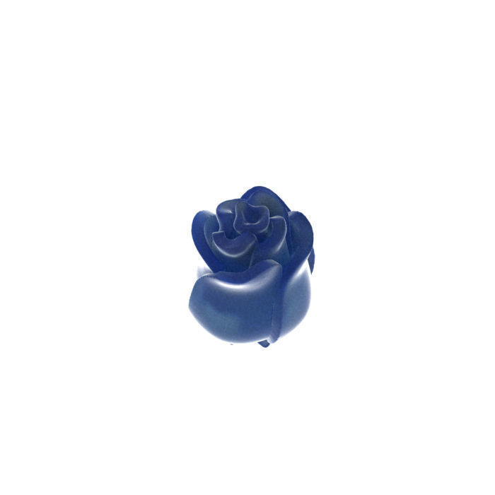 Folded rose flower 3D print model_2