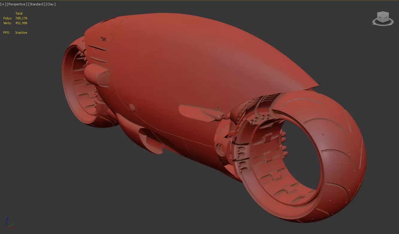 Sci-Fi Futuristic Motorcycle  Cyberpunk Hover Bike 3D model_13