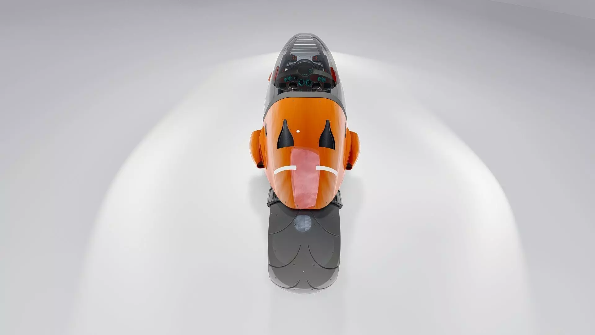Sci-Fi Futuristic Motorcycle  Cyberpunk Hover Bike 3D model_6