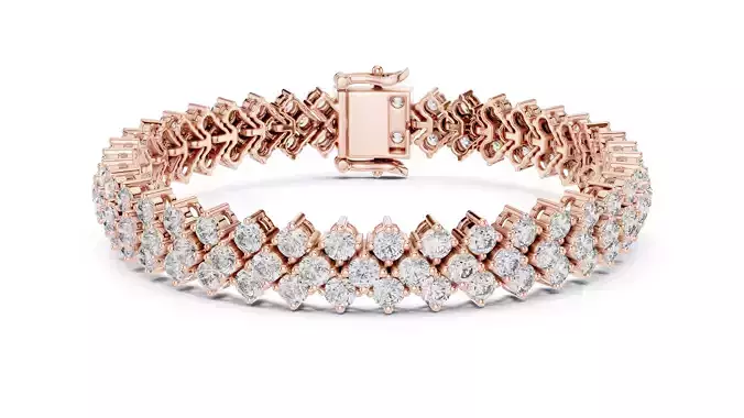 Tennis Bracelet 3dm stl renders Animation video details 