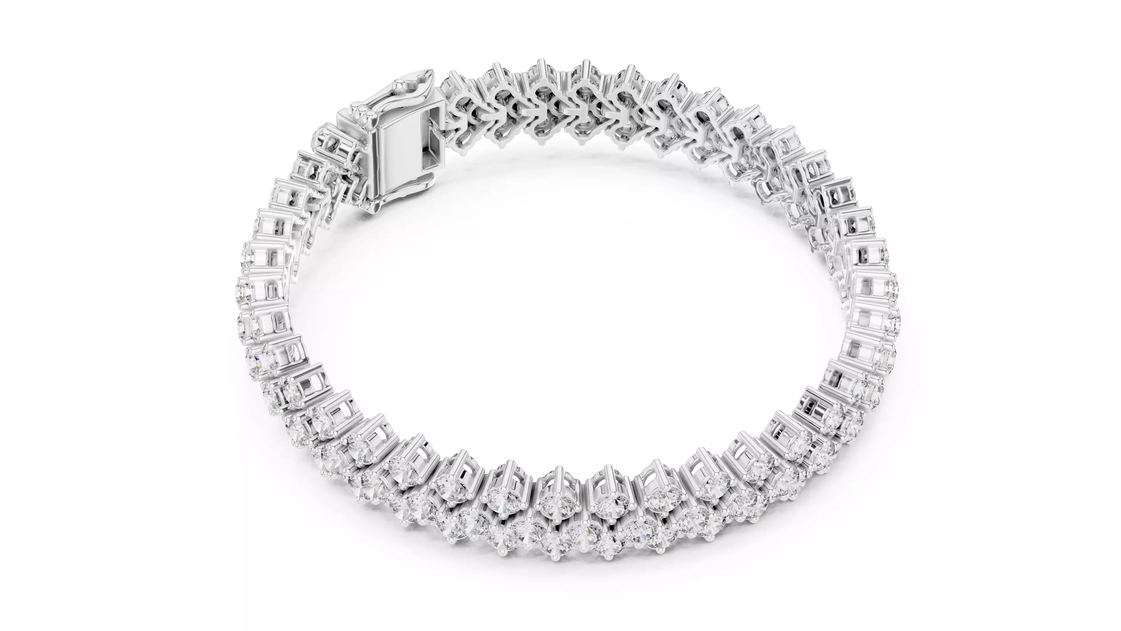 Tennis Bracelet 3dm stl renders Animation video details  3D print model_5