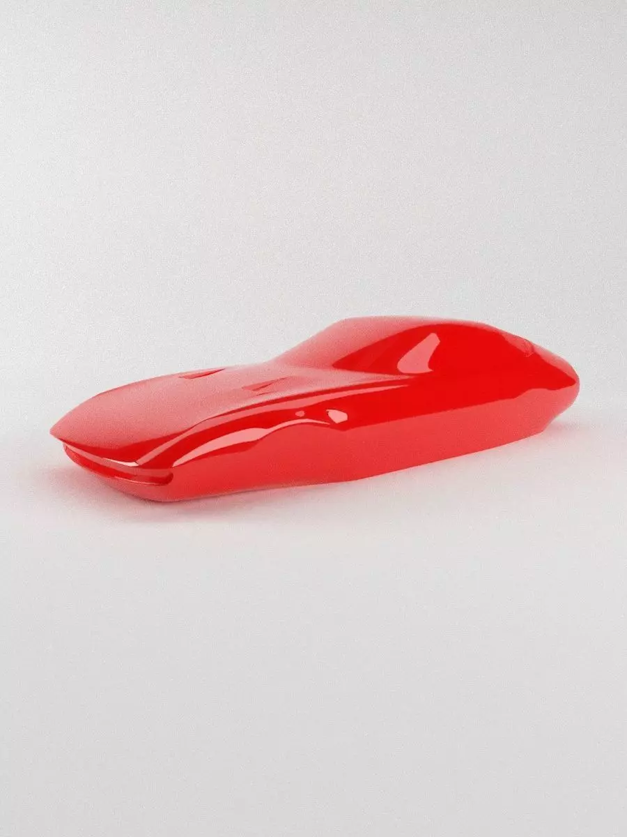 The silhouette of the car 1968 Ferrari 365 GTB-4 3D print model