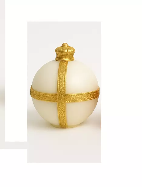 Royal Crown Ornament Elegant Spherical Decorative Model 3D print model_0