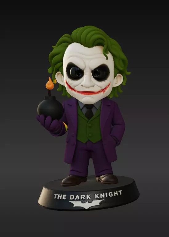 Joker- Heath LEDGER Chibi 3D print model