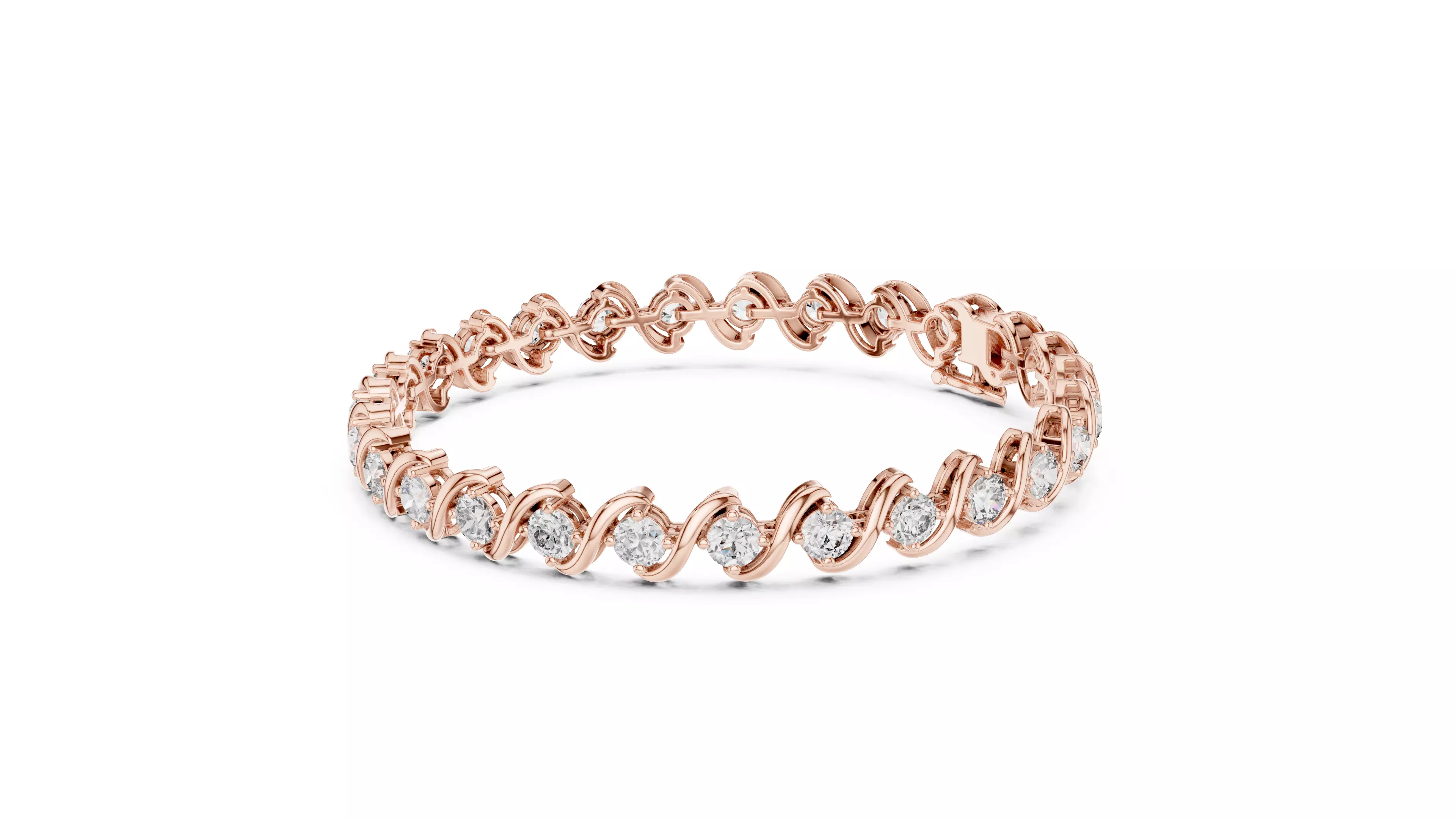 Tennis Bracelet 3dm stl renders Animation video details 3D print model_1