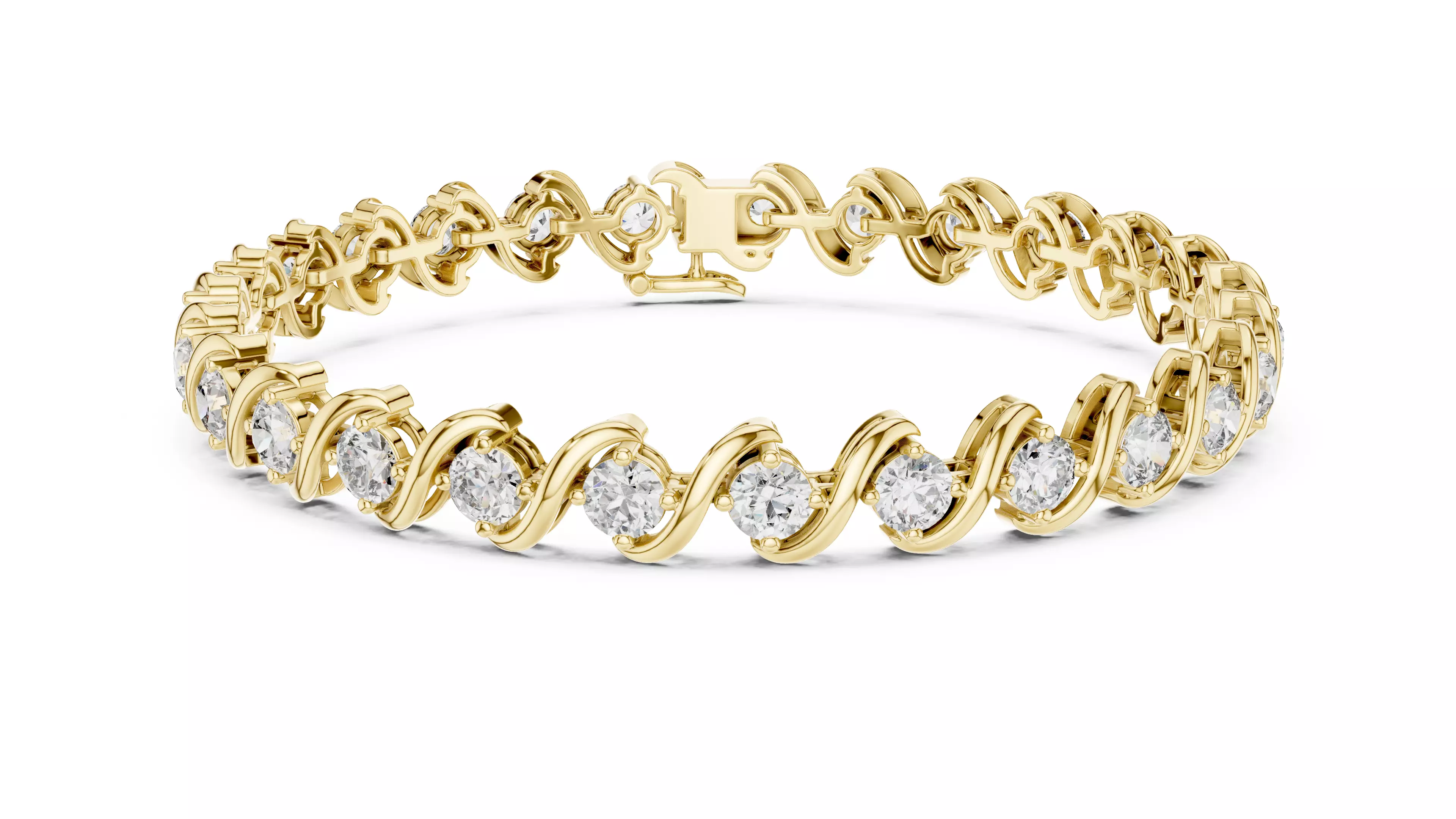 Tennis Bracelet 3dm stl renders Animation video details 3D print model_11