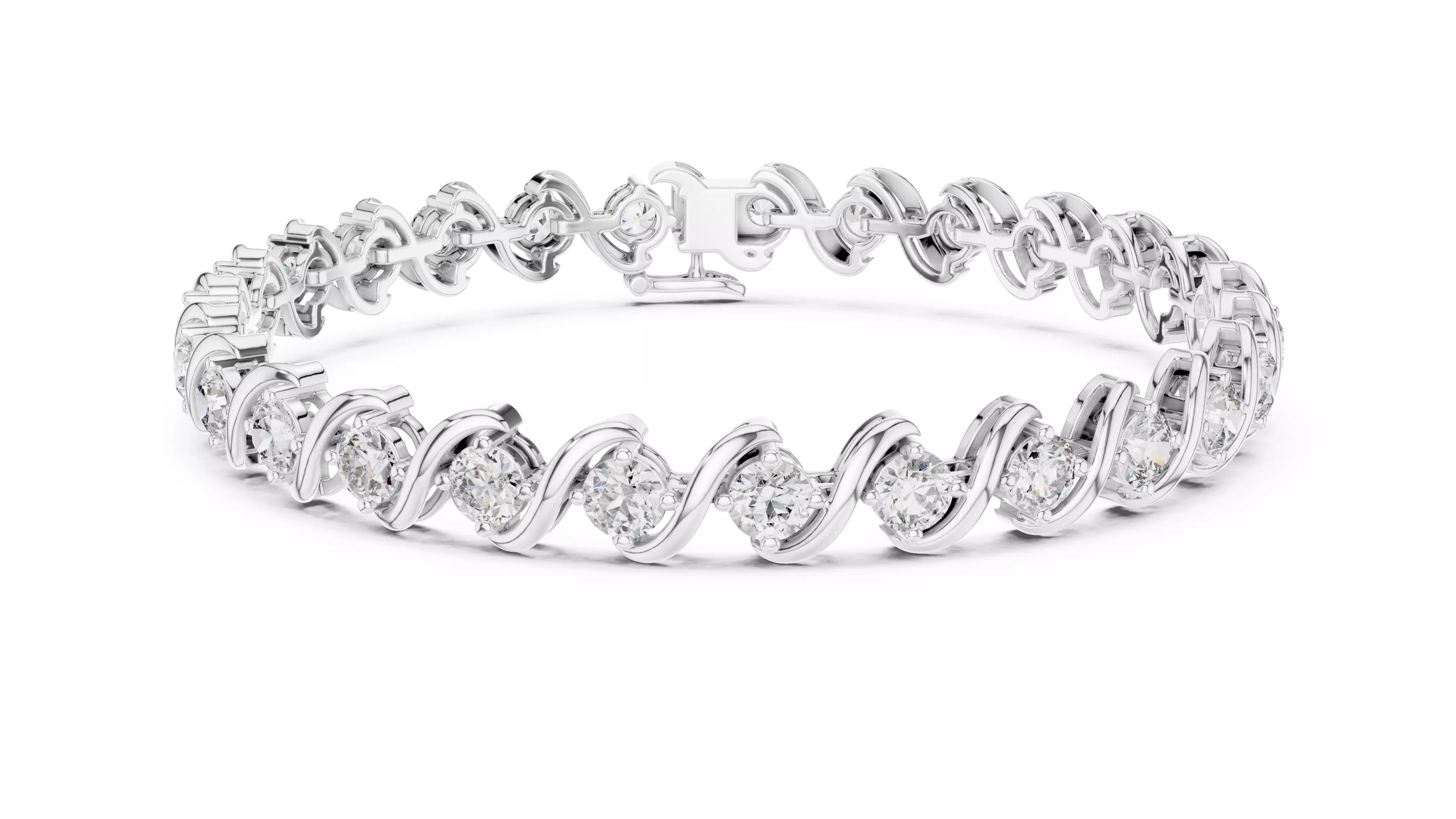 Tennis Bracelet 3dm stl renders Animation video details 3D print model_7