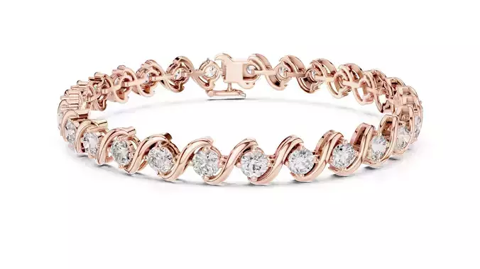 Tennis Bracelet 3dm stl renders Animation video details 