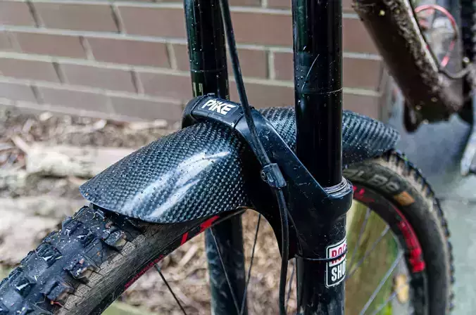 Mould for a carbon fibre MTB front mudguard 3D print model