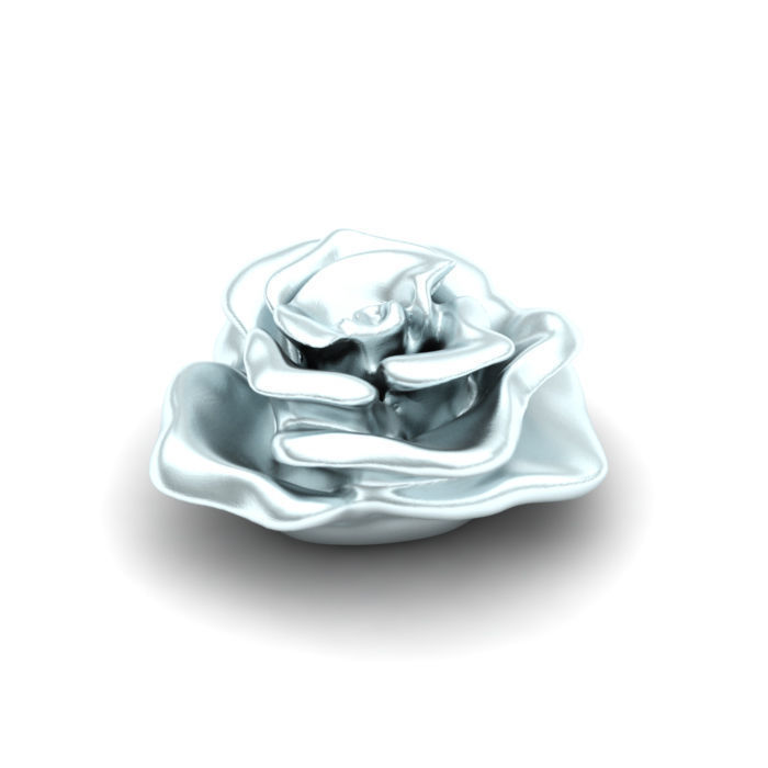 Blooming rose 3D print model_4