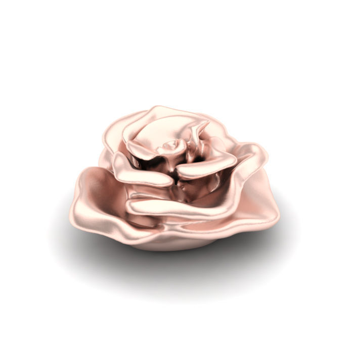 Blooming rose 3D print model_3