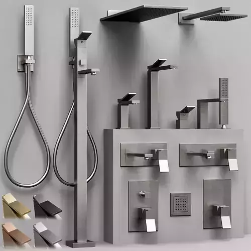 Gessi Rettangolo K bathroom faucet set S