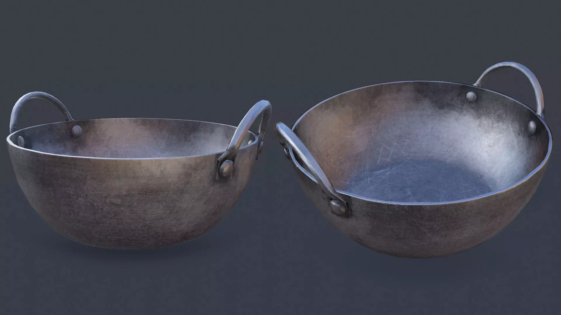 Steel Vessel Low-poly 3D model_0