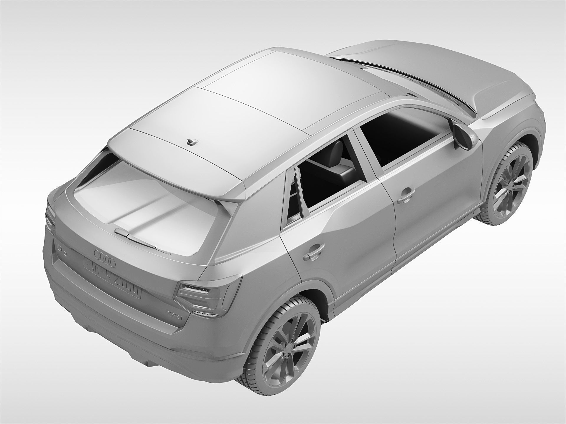 Audi Q2 2017 3D model_8