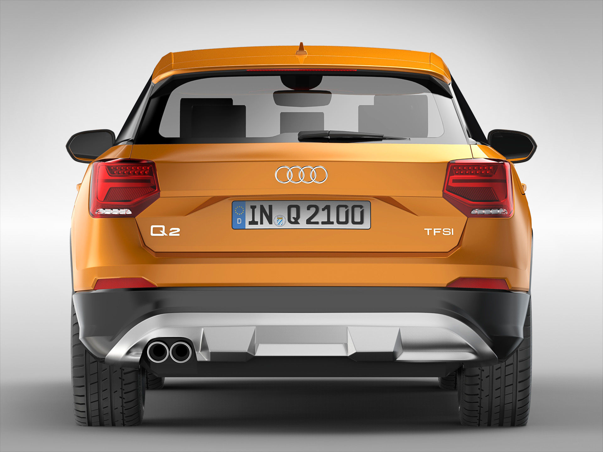 Audi Q2 2017 3D model_5