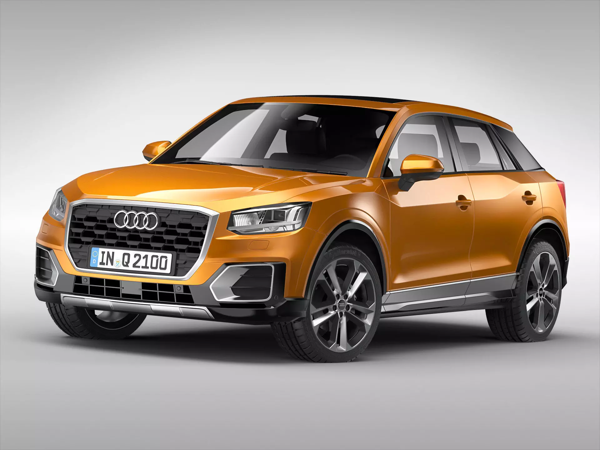 Audi Q2 2017 3D model_0