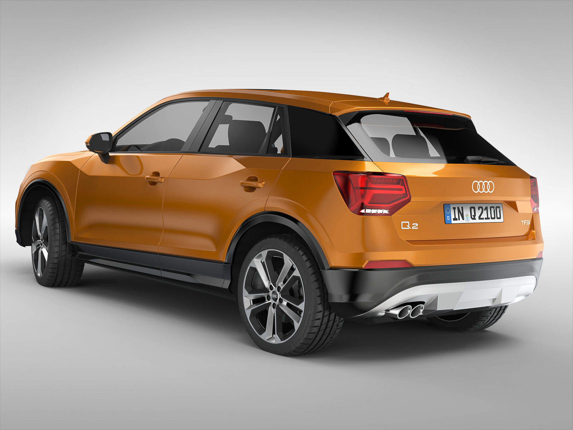 Audi Q2 2017 3D model_1