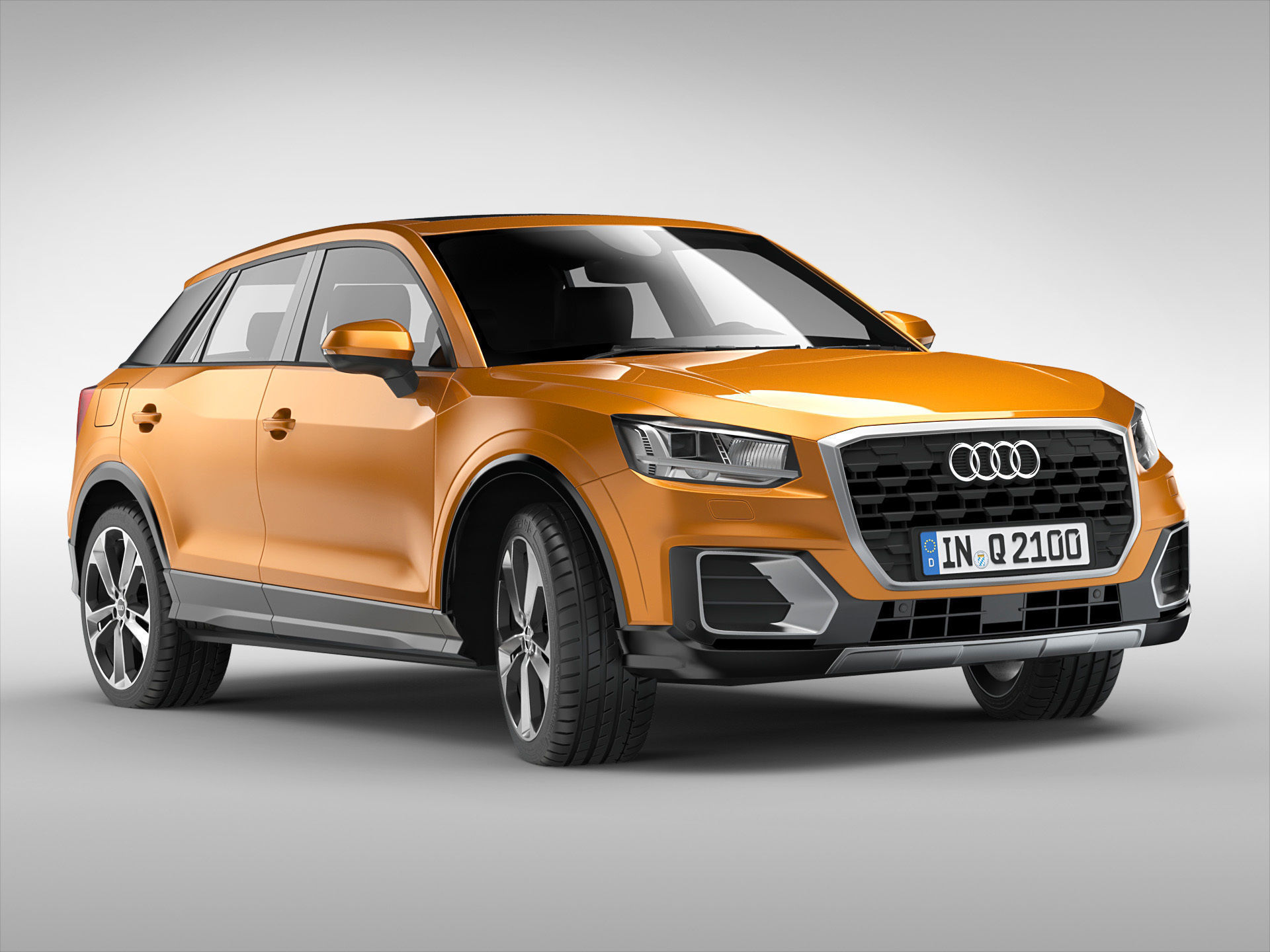 Audi Q2 2017 3D model_3