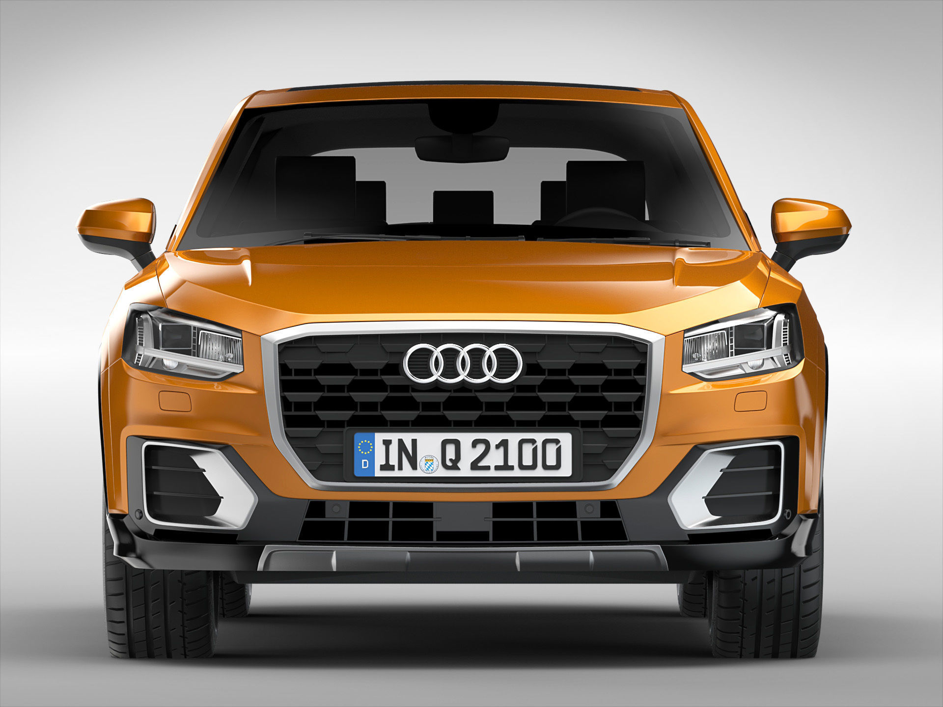 Audi Q2 2017 3D model_4