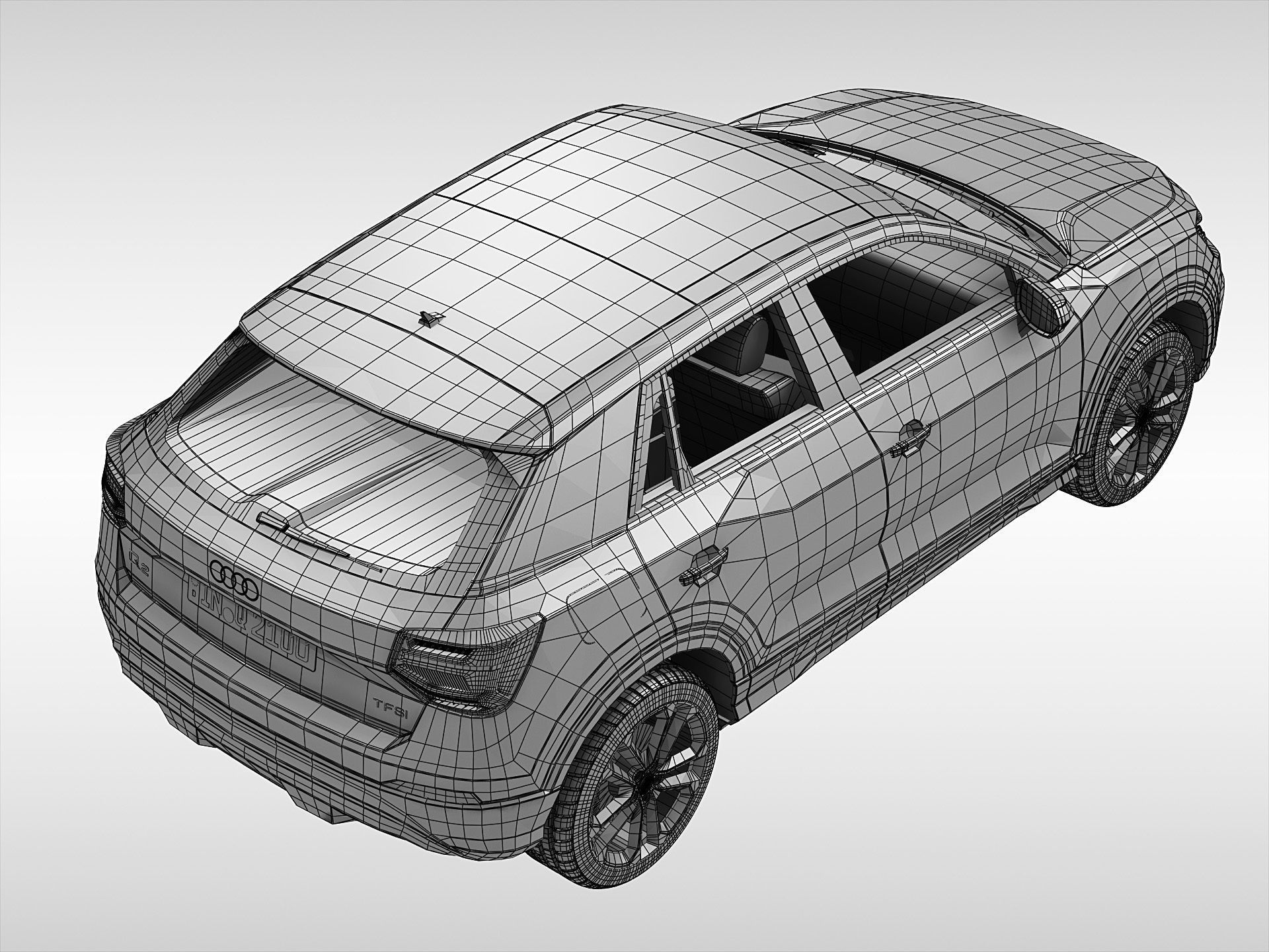 Audi Q2 2017 3D model_11