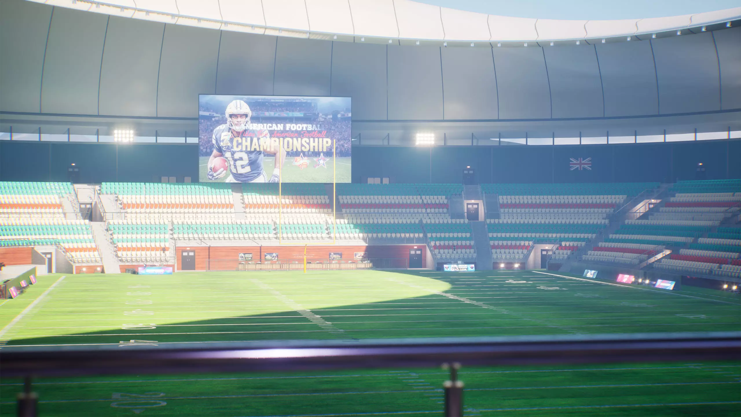 American Football Stadium Exterior Interior Props 3D model_13