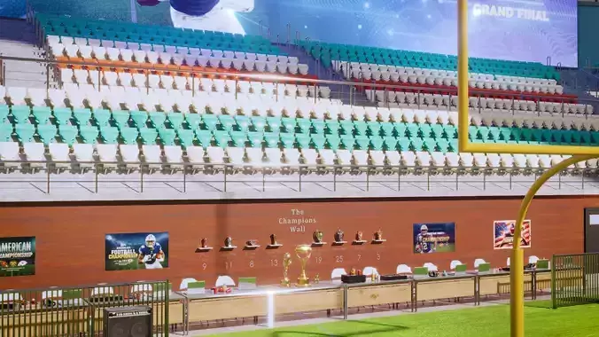 Modular American Football Stadium Scene - Exterior Interior   3D model 6