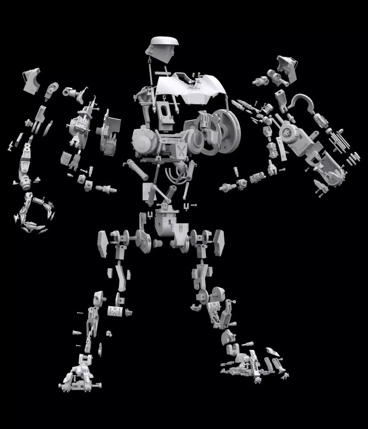 New Version  RoboCop 2 Cain   Action Figure 3D Printable Model 3D print model_6