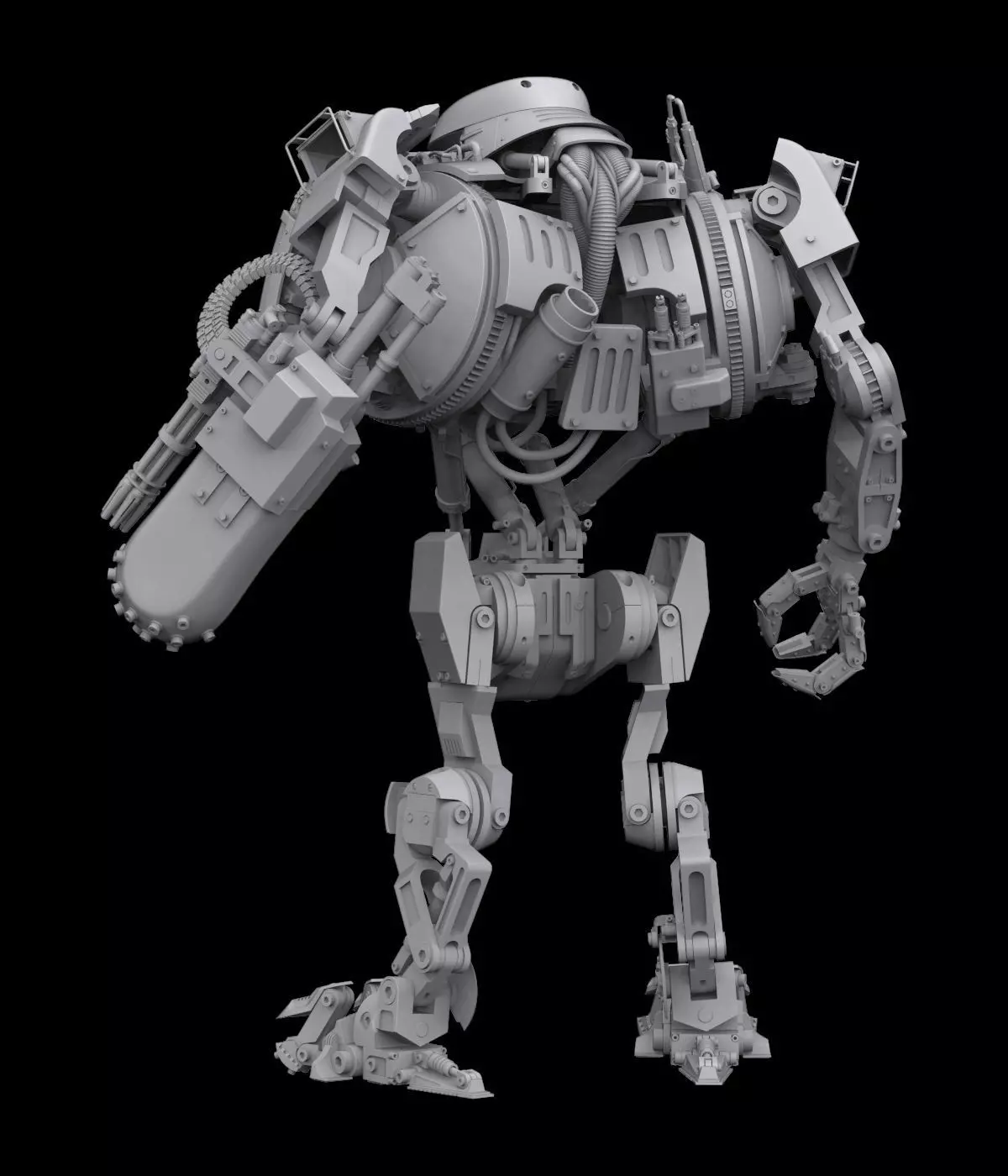 New Version  RoboCop 2 Cain   Action Figure 3D Printable Model 3D print model_4