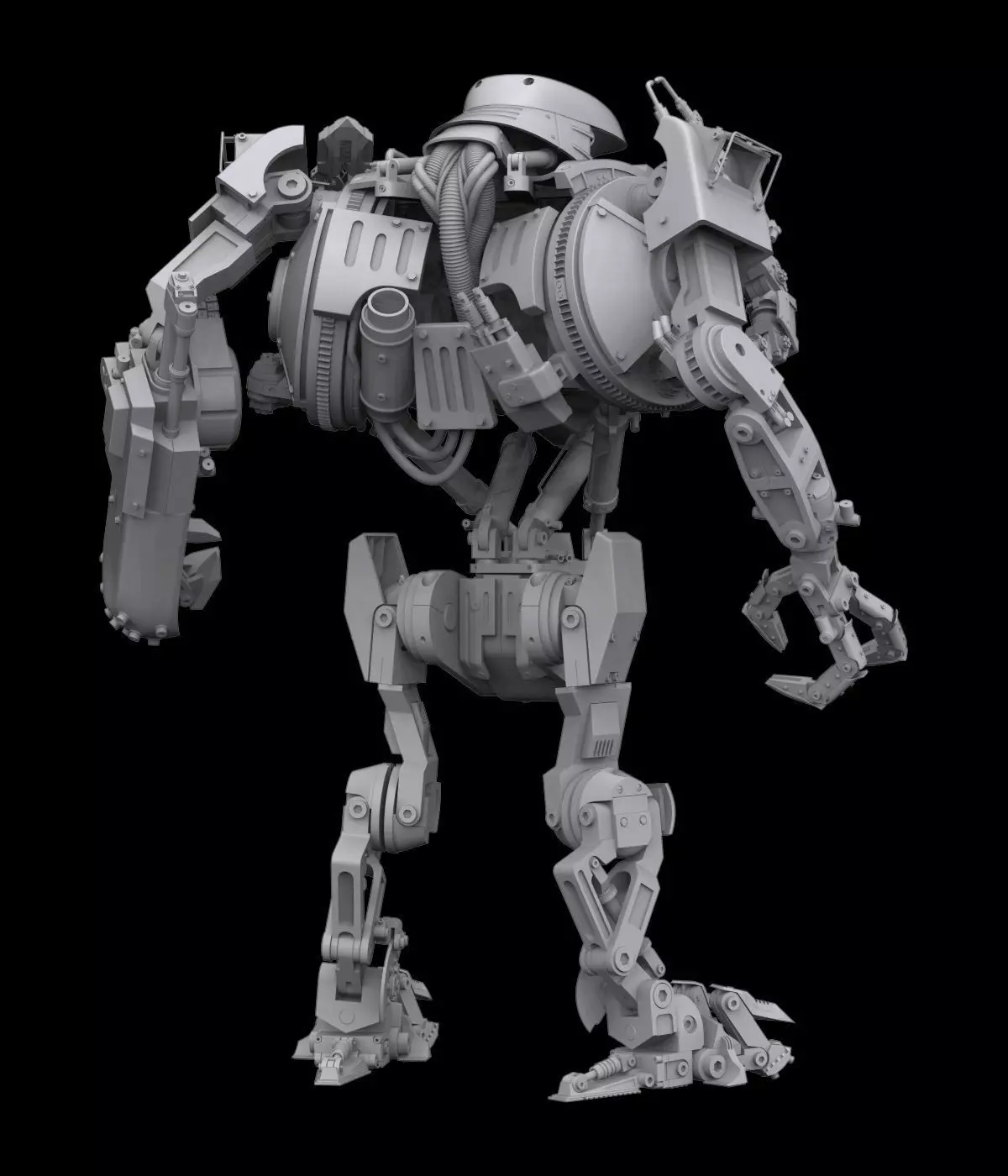 New Version  RoboCop 2 Cain   Action Figure 3D Printable Model 3D print model_5