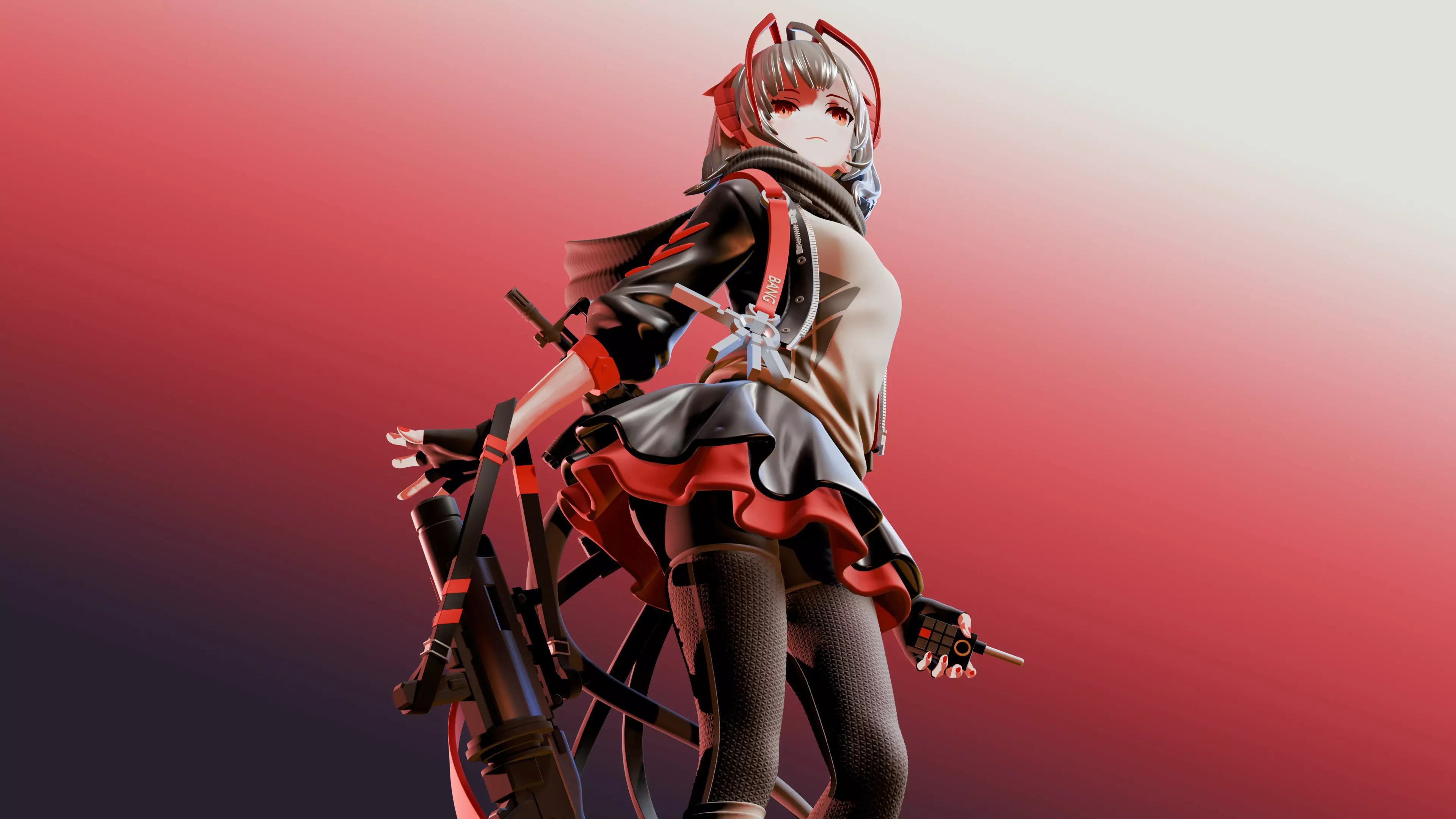 W - Arknights 3D print model_23