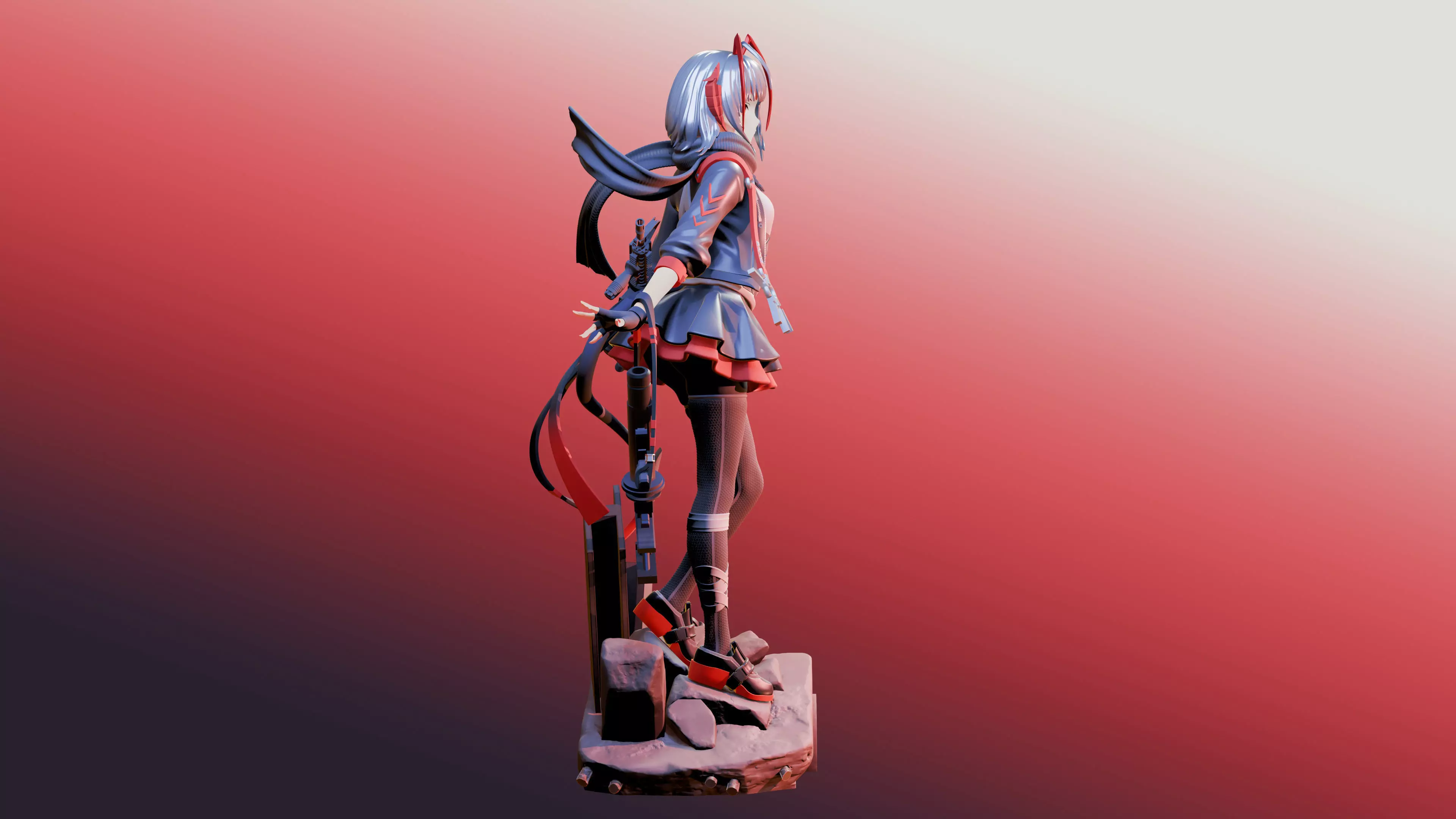 W - Arknights 3D print model_18