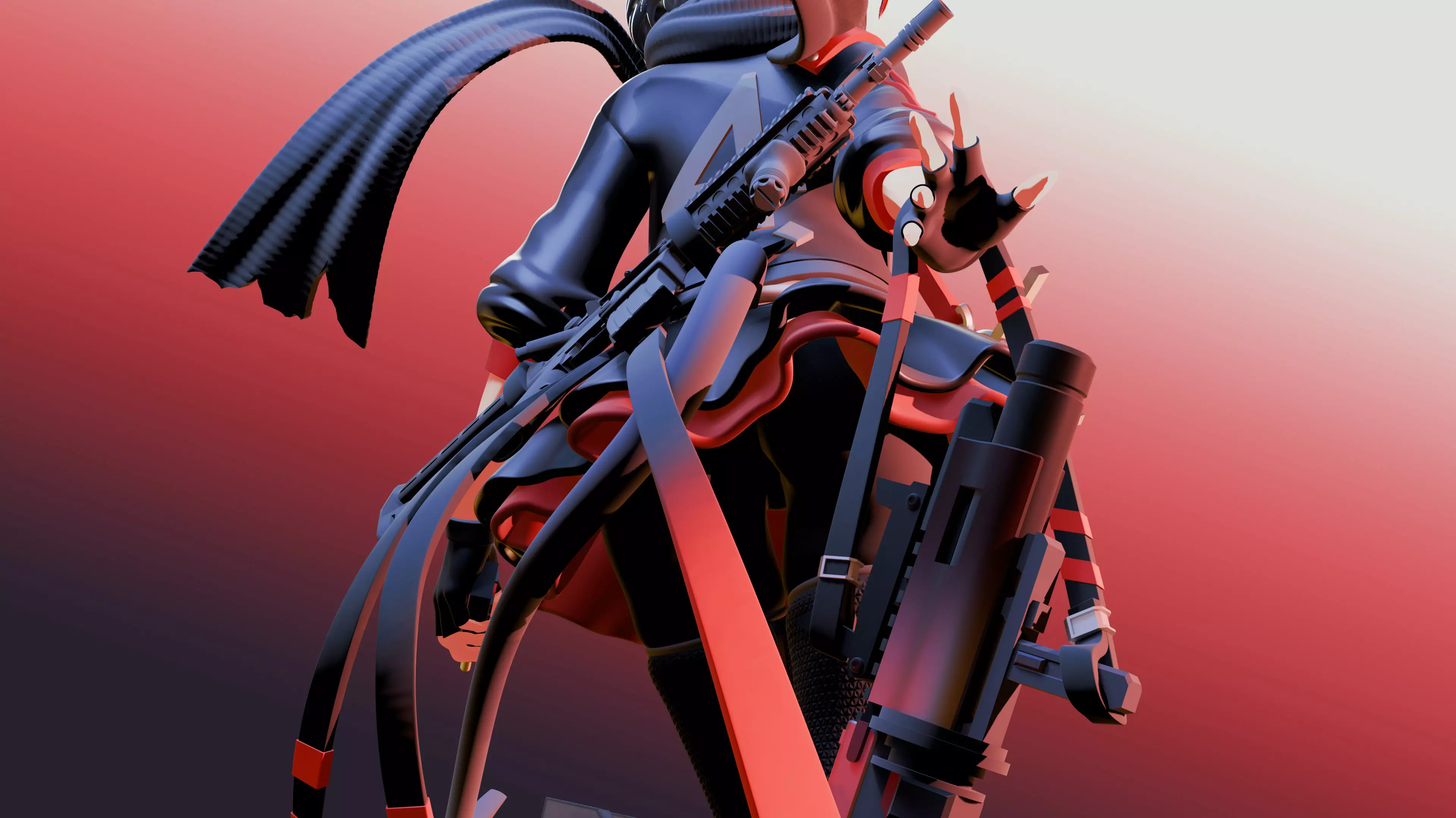 W - Arknights 3D print model_22