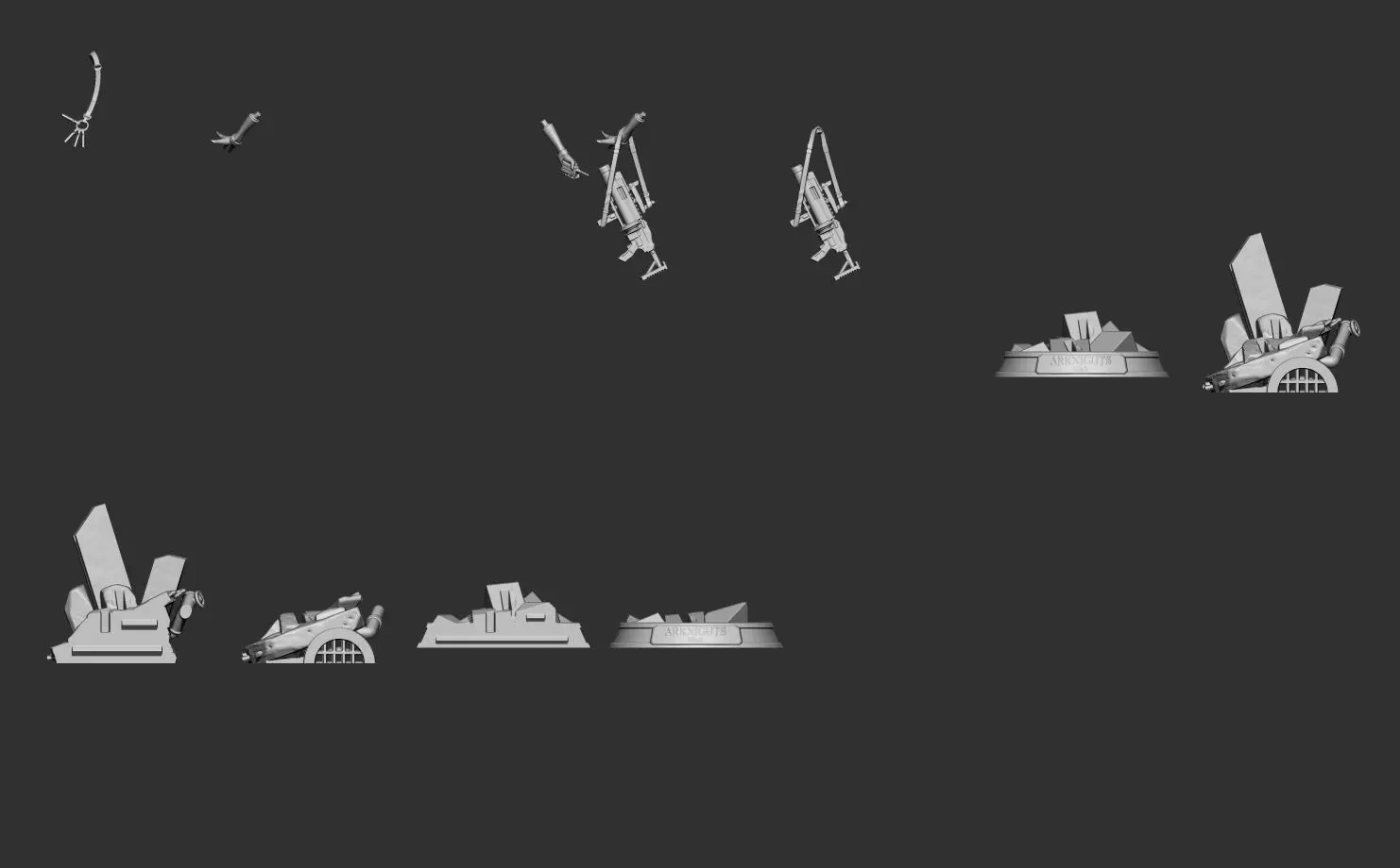 W - Arknights 3D print model_12