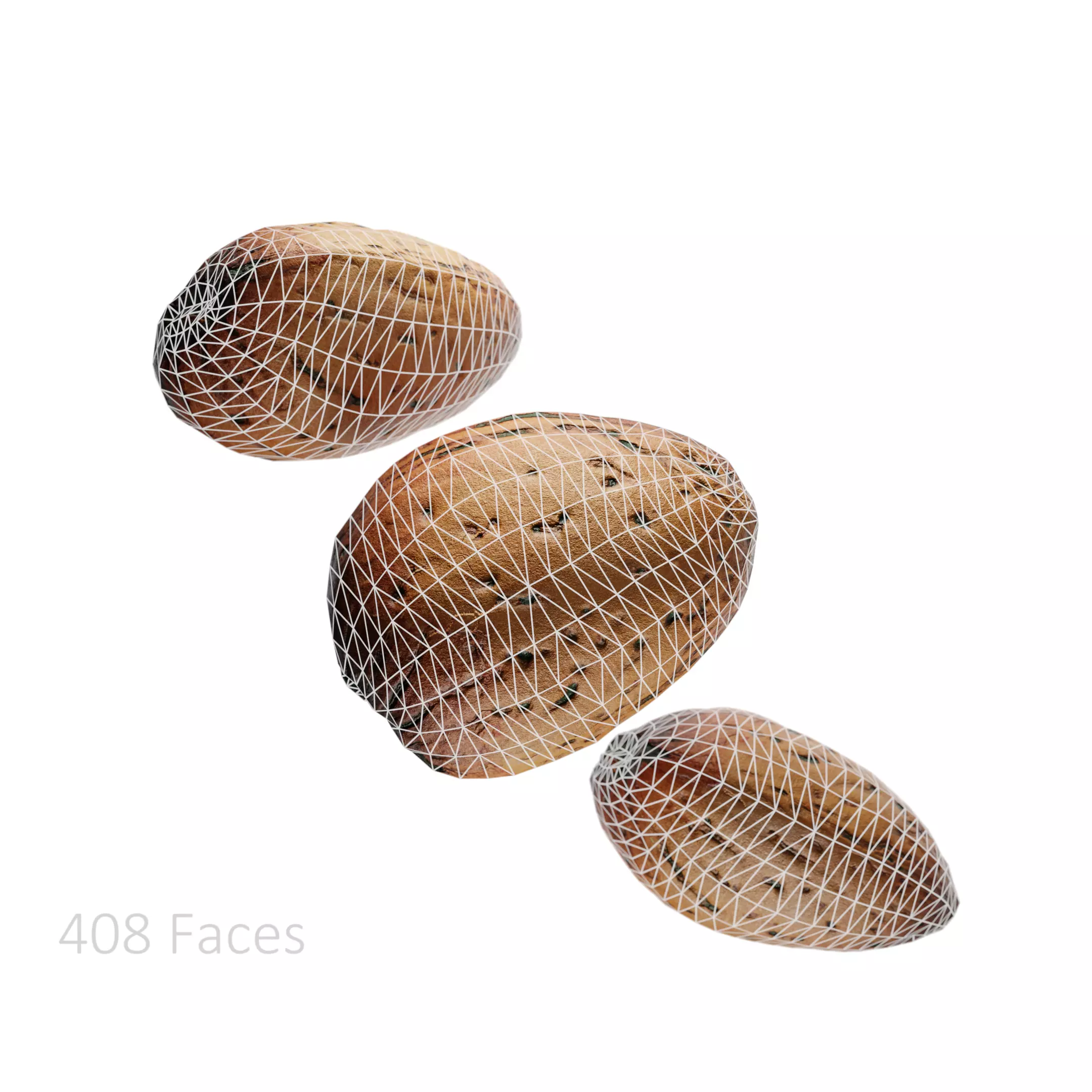 High-Quality Almond 3D Model Low-poly 3D model_1