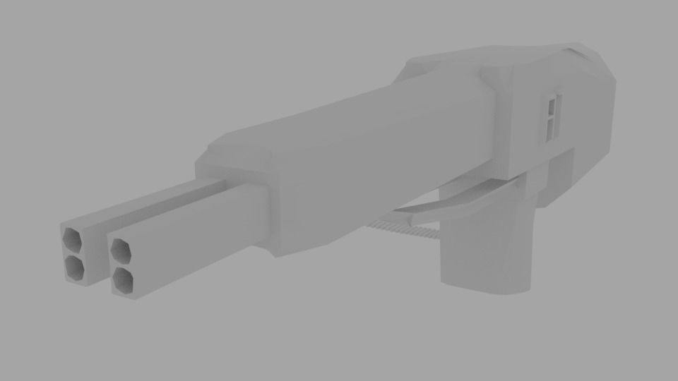 ShutGun gun 3D model_0