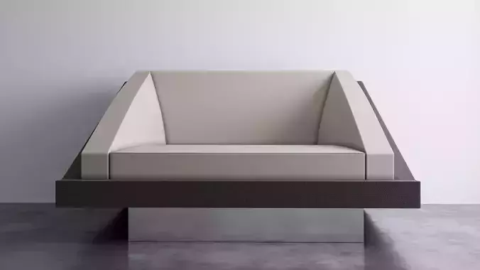 Contemporary geometric sofa chair-high quality 3d model