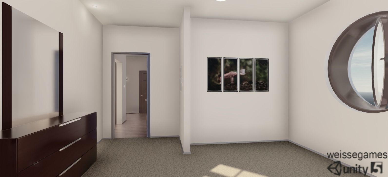 Cottage house for sims Low-poly 3D model_10