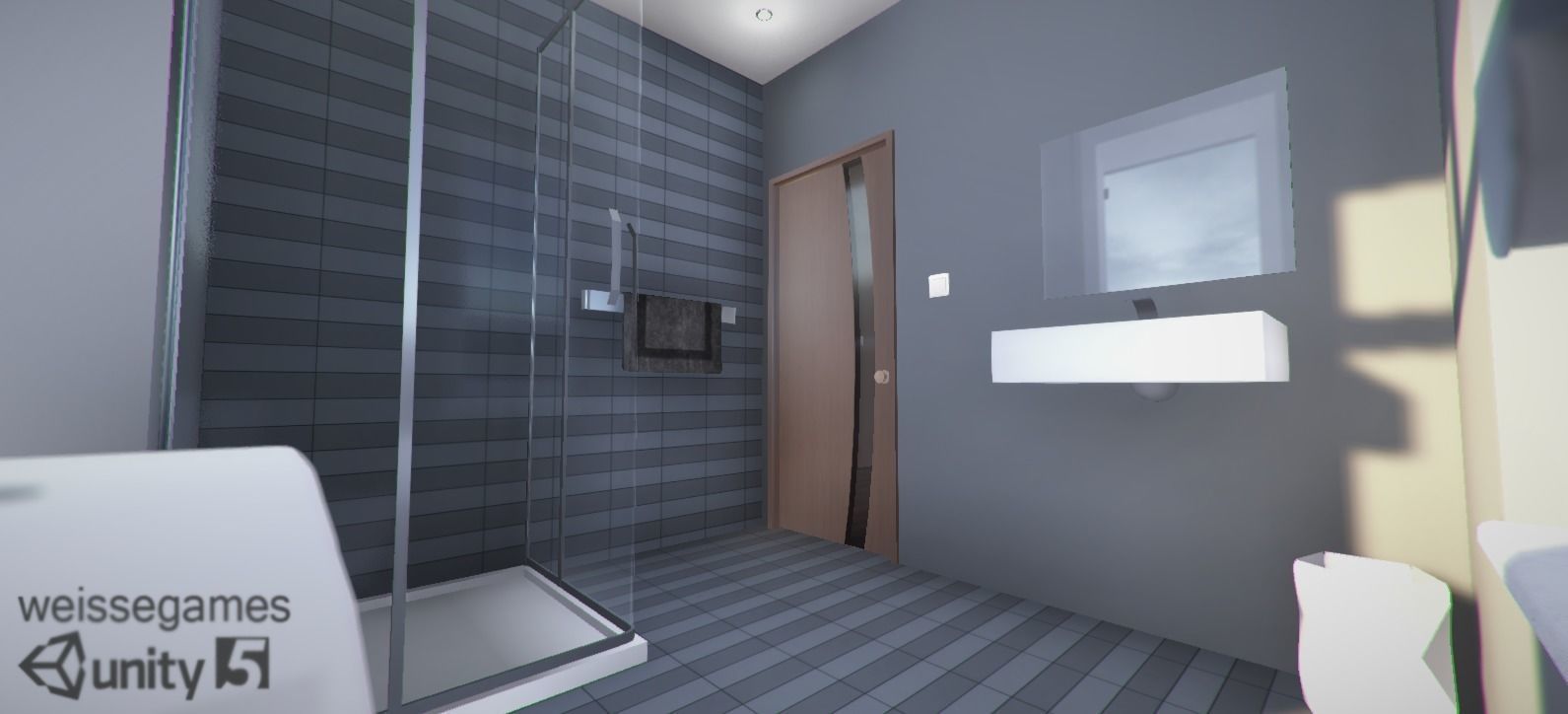 Cottage house for sims Low-poly 3D model_8