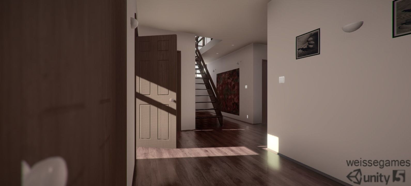 Cottage house for sims Low-poly 3D model_6