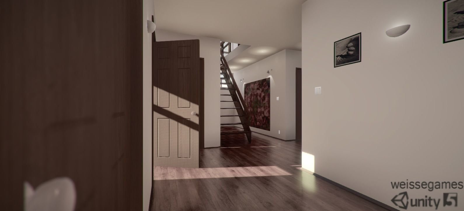 Cottage house for sims Low-poly 3D model_7