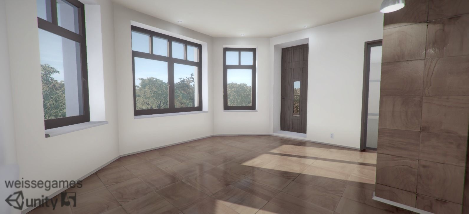 Cottage house for sims Low-poly 3D model_9