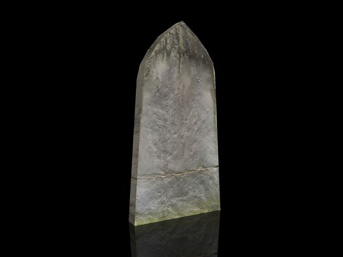 Tombstone stone Free low-poly 3D model